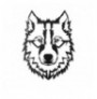 Decorative Metal Wall Accessory Wallxpert Wolf v11 Black