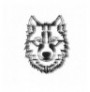 Decorative Metal Wall Accessory Wallxpert Wolf v11 Black