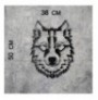 Decorative Metal Wall Accessory Wallxpert Wolf v11 Black