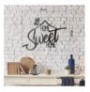 Decorative Metal Wall Accessory Wallxpert Welcome Black