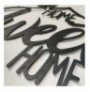 Decorative Metal Wall Accessory Wallxpert Welcome Black