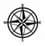 Decorative Metal Wall Accessory Wallxpert Compass Black