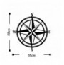 Decorative Metal Wall Accessory Wallxpert Compass Black