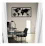 Decorative Metal Wall Accessory Wallxpert World Map Metal Decor 7 Black