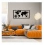 Decorative Metal Wall Accessory Wallxpert World Map Metal Decor 7 Black