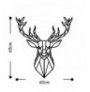 Decorative Metal Wall Accessory Wallxpert Deer4 - Black