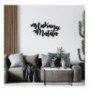 Decorative Metal Wall Accessory Wallxpert Hakuna Matata Black