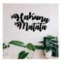 Decorative Metal Wall Accessory Wallxpert Hakuna Matata Black