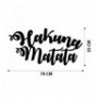 Decorative Metal Wall Accessory Wallxpert Hakuna Matata Black