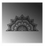 Decorative Metal Wall Accessory Wallxpert Mandala-S-3 Black