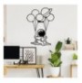 Decorative Metal Wall Accessory Wallxpert Astronaut 1 Black