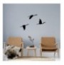 Decorative Metal Wall Accessory Wallxpert Migrant Birds - 291 Black