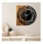 Dekore druri Wallxpert Wooden Clock 39 Light WalnutBlack