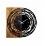 Dekore druri Wallxpert Wooden Clock 39 Light WalnutBlack