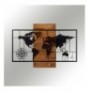 Dekore druri Wallxpert World Map With Compass BlackWalnut