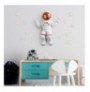 Decorative Object Aberto Design Peace Sign Astronaut - 3 WhiteBronze