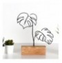 Decorative Object Aberto Design Leafs - Black Black