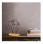 Decorative Object Aberto Design Cat - Black Black