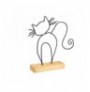 Decorative Object Aberto Design Cat - Black Black