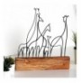 Decorative Object Aberto Design Giraffe 3 - Black Black