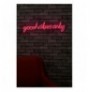 Ndriçim Plastik dekorativ Led Wallxpert Good Vibes Only - Pink