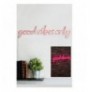 Ndriçim Plastik dekorativ Led Wallxpert Good Vibes Only - Pink