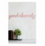 Ndriçim Plastik dekorativ Led Wallxpert Good Vibes Only - Pink