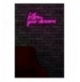 Ndriçim Plastik dekorativ Led Wallxpert Follow Your Dreams - Pink