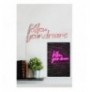 Ndriçim Plastik dekorativ Led Wallxpert Follow Your Dreams - Pink