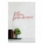 Ndriçim Plastik dekorativ Led Wallxpert Follow Your Dreams - Pink