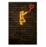 Ndriçim Plastik dekorativ Led Wallxpert Balloon Girl - Yellow Red