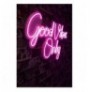 Ndriçim Plastik dekorativ Led Wallxpert Good Vibes Only 2 - Pink