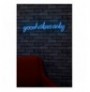 Ndriçim Plastik dekorativ Led Wallxpert Good Vibes Only - Blue