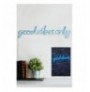 Ndriçim Plastik dekorativ Led Wallxpert Good Vibes Only - Blue