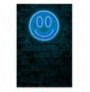 Ndriçim Plastik dekorativ Led Wallxpert Smiley - Blue