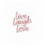 Ndriçim Plastik dekorativ Led Wallxpert Live Laugh Love - Pink