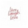 Ndriçim Plastik dekorativ Led Wallxpert Live Laugh Love - Pink