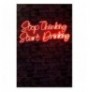 Ndriçim Plastik dekorativ Led Wallxpert Stop Thinking Start Drinking - Red Red