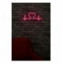 Ndriçim Plastik dekorativ Led Wallxpert Love Rhythm - Pink Pink