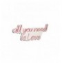 Ndriçim Plastik dekorativ Led Wallxpert All You Need is Love - Red Red