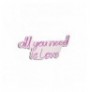 Ndriçim Plastik dekorativ Led Wallxpert All You Need is Love - Pink