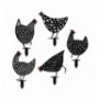 Set Pula metalike dekoruese per kopesht Aberto Design Chickens Black