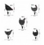 Set Pula metalike dekoruese per kopesht Aberto Design Chickens Black