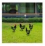 Dekor kopeshti Metal Accessory Set Aberto Design Chicken Family4 Black