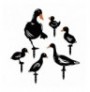 Dekor kopeshti Metal Accessory Set Aberto Design Ducks Black