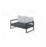 Sofa per kopesht Hannah Home MTLBHC120002 Grey Black