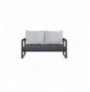 Sofa per kopesht Hannah Home MTLBHC120002 Grey Black