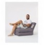 Bean Bag per kopesht Hannah Home Siesta Sofa Bed Pouf - Fume