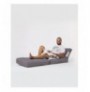 Bean Bag per kopesht Hannah Home Siesta Sofa Bed Pouf - Fume