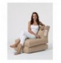 Garden Bean Bag Hannah Home Siesta Sofa Bed Pouf - Mink